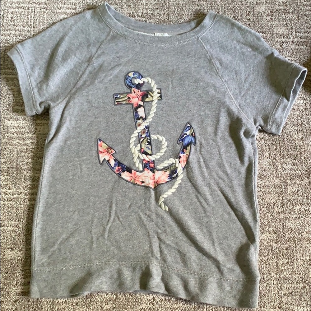J.Crew short sleeve sweatshirt.